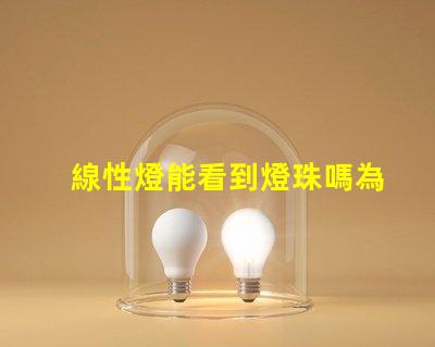 線性燈能看到燈珠嗎為什么 線性燈能看到燈珠怎么辦